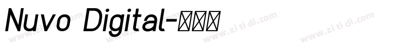 Nuvo Digital字体转换 Nuvo Digital字体转换